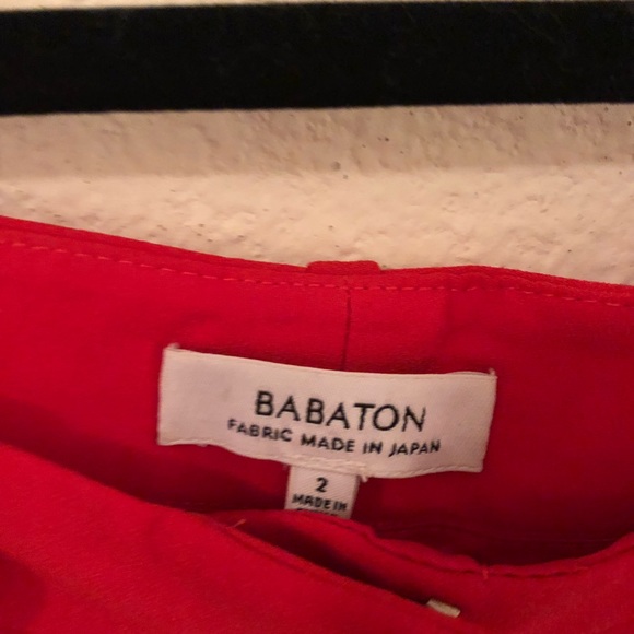 Babaton red/orange shorts - Picture 3 of 3